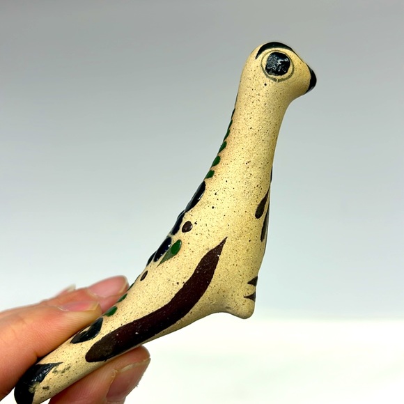 Vintage signed hand painted Mexican folk art pottery bird - Picture 4 of 6